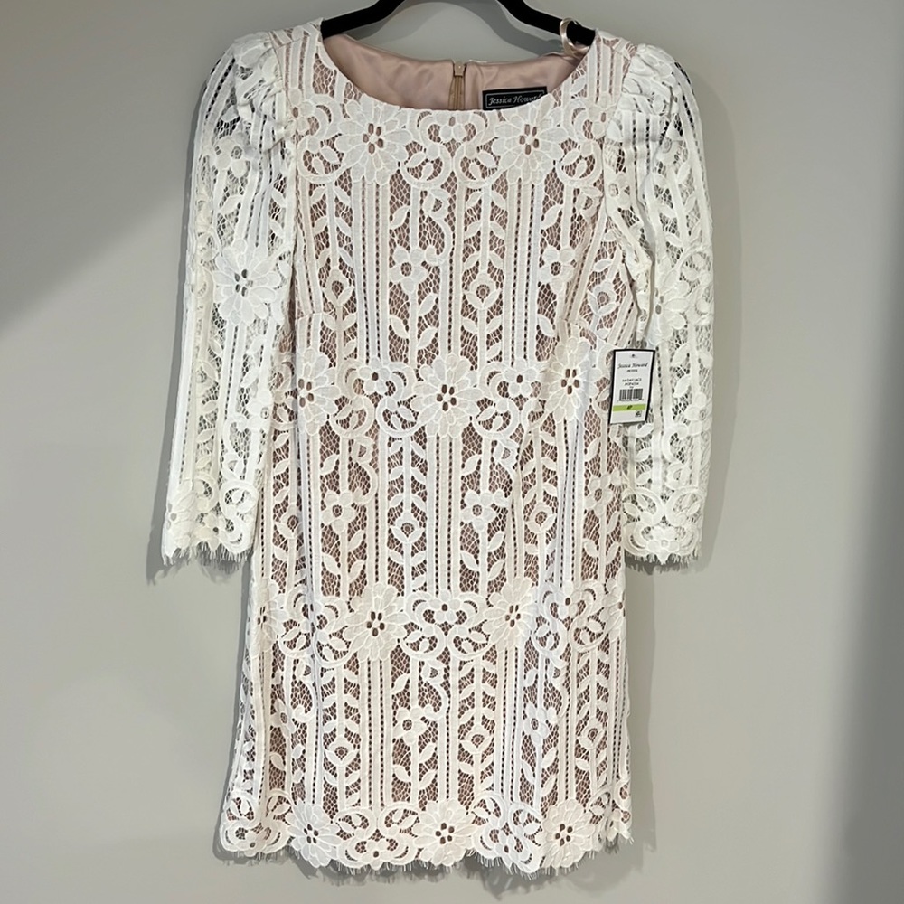 White lace dress